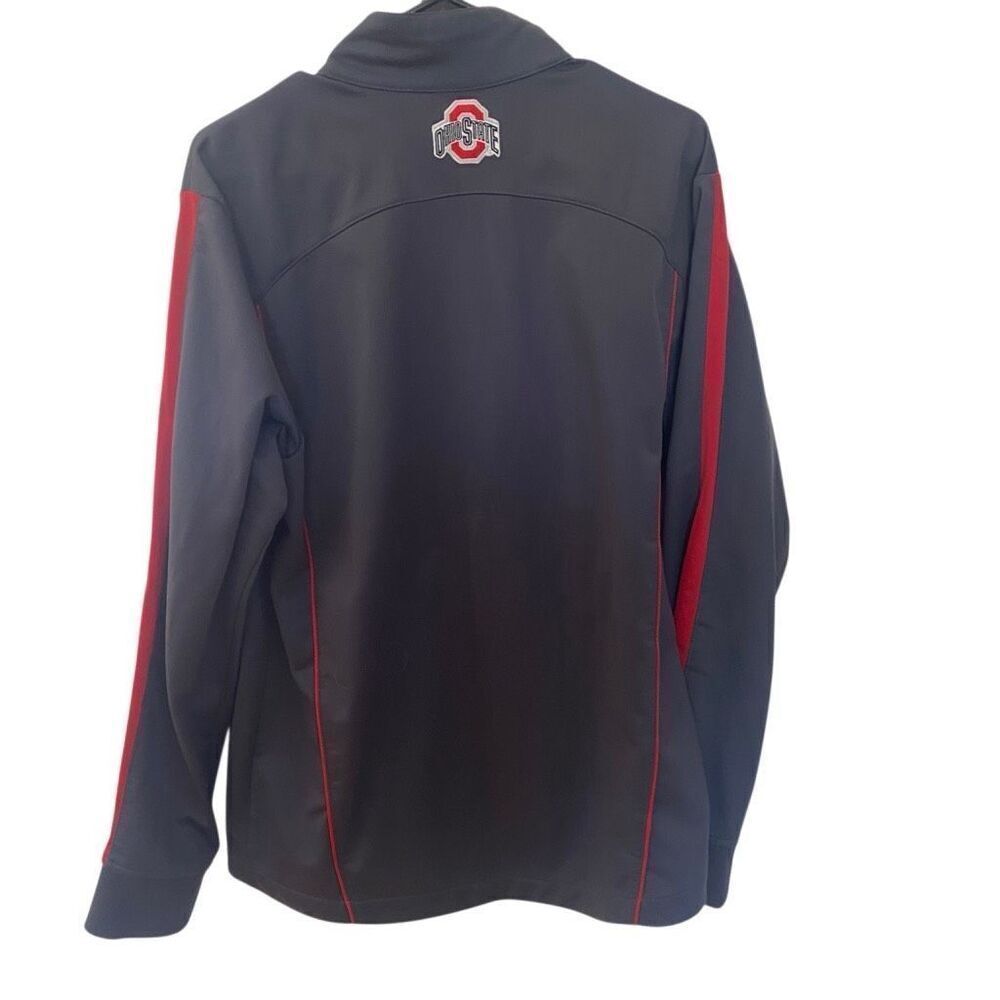 Reebok Ohio state full zip medium jacket gray red - Picture 8 of 8